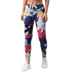 Legging de yoga pour femme, taille mi-haute, sexy, sans couture, respirant, longueur intégrale, en Spandex/Polyester, avec taille élastique, pour le fitness et l'entraînement - Product Image 1