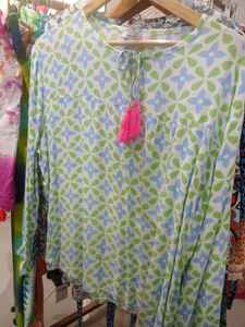 Blusa de Satén Vintage con Estampado de Estrellas Rosadas para Mujer y Niña, Manga Larga, Cuello Camisero, Botones, Estilo Animal, para Fiesta de Verano - Product Image 2