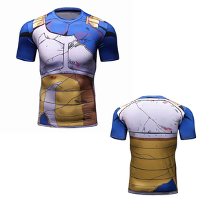 Custom Gym Workout Stretch Jersey Rash Guard With High Stretch Ergonomic Seams And All Over Print Short Sleeve <b>Compression</b> <b>Shirt</b> - Product Image 4
