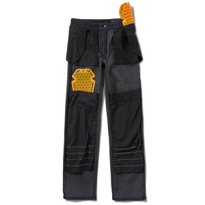 Jeans de Mezclilla de Pierna Recta, Lavado Oscuro, Cintura Alta, Corte Regular, Algodón, Estilo Casual para Hombre, Otoño - Product Image 3