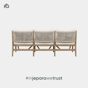 โซฟาหวาย PE รักษ์โลก สำหรับกลางแจ้ง ทนทานทุกสภาพอากาศ ดีไซน์ทันสมัย พร้อมเบาะกันน้ำ สวยงามตามธรรมชาติ เฟอร์นิเจอร์ตกแต่งบ้าน - Product Image 6