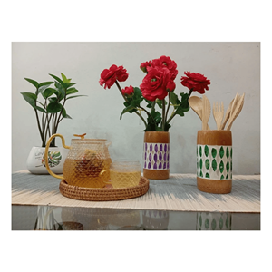 <b>Bamboo</b> Cup With Mother of Pearl Elegant <b>Bamboo</b> Shell Inlaid Cup for Home Entertaining and Display from Vietnam - Product Image 5