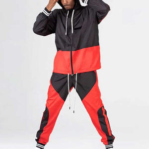 Chaqueta Deportiva Personalizada con Logotipo para Hombre, Traje Deportivo con Cierre, Pantalones de Entrenamiento para Hombre, Chaqueta Cortavientos de Poliéster, Traje Deportivo de Nailon - Product Image 1