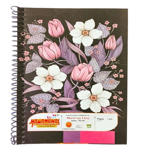 Hawamahal A4 <b>Spiral</b> Bound <b>Notebook</b> 220 Pages 60 GSM Ruled Exercise Book for Students and Office Use - Product Image 1