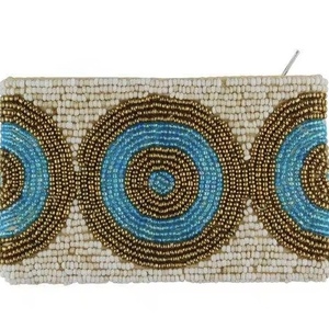 Handmade Women's <b>Mini</b> Purse with Unique Ethnic Embroidery and Bead Pattern Seed Bead Coin Wallet Fashion Style <b>Mini</b> Bags - Product Image 3