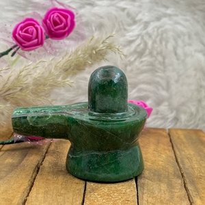 หยกเขียวธรรมชาติแกะสลักทรงชิวลา หยกชิวลาลิงกัม คริสตัลบำบัดสำหรับเรกิ ของตกแต่งทางจิตวิญญาณ ขายส่ง - Product Image 2