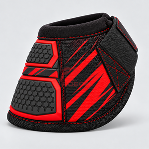 Botas de protección para pezuñas de caballo con diseño ligero, correas resistentes y construcción resistente a la abrasión para entrenamiento de equitación. - Product Image 1
