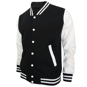 Chaqueta Varsity Unisex Personalizada, Talla Grande, Estilo Urbano, Cuello Alto, Logotipo Frontal, OEM, Mangas de Algodón, Material de Lana 2026 - Product Image 1