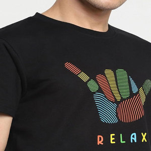 Camisetas en blanco de algodón 100% de alta calidad para hombre, camiseta de gran tamaño de peso pesado, camiseta personalizada con estampado - Product Image 3