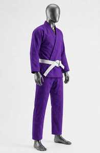 <b>Purple</b> Bjj Gi Uniform 100%cotton <b>Purple</b> <b>kimonos</b> BJJ Uniform Wholesale Price <b>Purple</b> Bjj Uniforms - Product Image 2