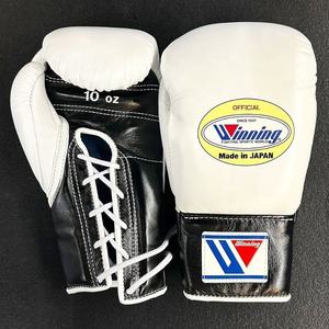 New Winning Silver Laced Up Boxing Sparring Fighting Real Brand New Gloves For Sale Factory Manufacturer Martial Arts Wholesale - Product Image 4