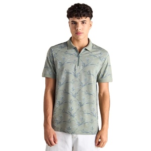 Colección de verano, camiseta Polo con estampado de poliéster elástico de 4 vías de alta calidad para hombre, camiseta de secado rápido de tela suave para gimnasio y ropa al aire libre - Product Image 1