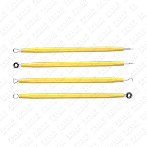 Premium 4 Piece Stainless Steel Acne Extractor Kit Blackhead Remover <b>Tools</b> with PU Leather Case for Facial Care - Product Image 3