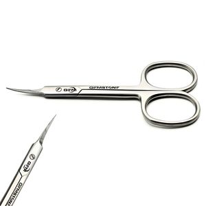 Ciseaux à cuticules professionnels à lame incurvée, 4 pouces, en acier inoxydable, outil de manucure et pédicure de précision, outil de soin des ongles - Product Image 5