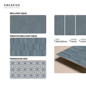 Carrelage en porcelaine Premium Fabula Finish 600x1200mm 60x120cm 24x48 pouces Grand format Surface décorative pour résidences de luxe - Product Image 1