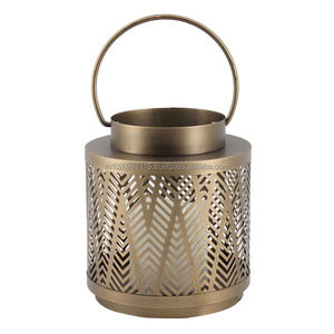 Portavelas votivo de hierro artístico con cortes láser de precisión para crear un ambiente relajante durante la meditación de yoga - Product Image 5