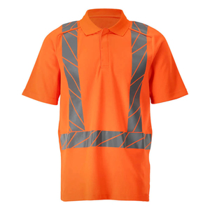 Chemise de travail haute visibilité pour hommes et femmes, jaune marine, réfléchissante, respirante, de haute qualité, imprimée - Product Image 1