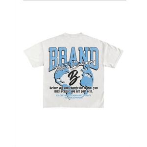 เสื้อยืดพิมพ์ลายดีไซน์ล่าสุดสำหรับผู้ชาย ทรงปกติ ผลิตตามแบบ OEM เหมาะสำหรับใส่ลำลองและเล่นกีฬา ฤดูใบไม้ผลิ - Product Image 1