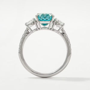 Anillo de Compromiso de Lujo de 14K en Oro Blanco con Diamante Amarillo Ovalado de 1.00Ct, Corte Fantasía, VS2, Cultivado en Laboratorio, Engastado con Puntas, Certificado por IGI, 4g - Product Image 5