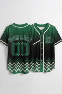 Custom Gradient Baseball Jersey Purple <b>Silver</b> Fade Chevron Pattern Personalized Name Number Full Button Team Uniform Wholesale - Product Image 6