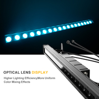Projecteur mural LED intelligent à détection sonore 18x10W RGBWA UV 6-en-1 étanche IP65 avec contrôle DMX512 pour événements DJ