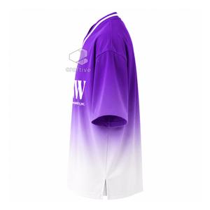 Camiseta Oversize para Mujer NCNW Sorority, Morado y Blanco, Casual, Holgada, con Cuello en V, Diseño Gráfico de Hermandad, Ropa Universitaria Griega - Product Image 3