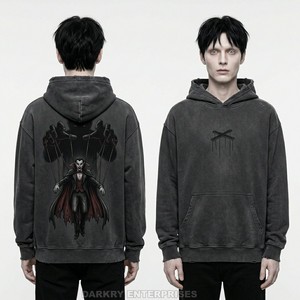 เสื้อฮู้ดซิปเต็มตัวผู้ชายสุดหรู ผ้าคอตตอนหนานุ่ม สตรีทแวร์ ผลิตตามสั่ง ขายส่ง เสื้อฮู้ดซิปแบบเรียบ - Product Image 1