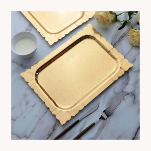 Contemporary Aluminium Serving Tray New Design Customized Food Display Tray For Snacks Sweets Dates Chocolate Use - Product Image 6