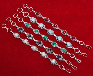 Pulsera de cristal surtida, pulsera de cadena de piedras preciosas hecha a mano para mujer, joyería de moda, venta al por mayor. - Product Image 3