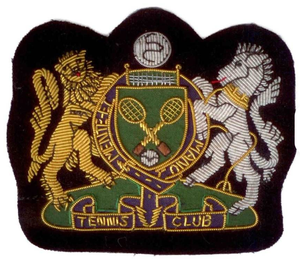 Indian Silk Clubs Custom Embroidered bullion wire Sew-On Fabric Blazer Badges with Safety <b>Pin</b> and Rhinestones for <b>Hats</b> - Product Image 2