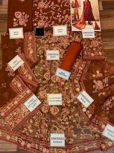 2022 Venta caliente pakistaní indio red bordada mano trabajo Formal boda Salwar traje estilo tradicional fiesta ocasiones especiales - Product Image 2