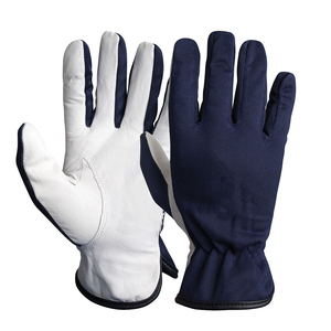 Top Trending Quality Polyester Non-Slip Thermal Insulated Full Finger <b>Touchscreen</b> Safety <b>Gloves</b> White Blue for Outdoor Sports - Product Image 5