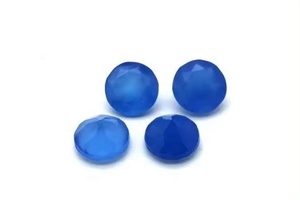Calcedoine bleue naturelle de 11 mm, taille ronde, pierre précieuse en vrac personnalisée, vente en gros de bijoux directement du fabricant Alibaba Inde - Product Image 2