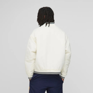Veste universitaire unisexe avec logo brodé personnalisé, design patchwork, haute qualité, 100% cuir PU réversible, écologique, pour hommes - Product Image 5