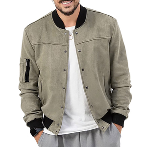 แจ็คเก็ตเบสบอลสไตล์วาร์ซิตี้คุณภาพสูงสำหรับผู้ชาย เนื้อผ้านุ่มและระบายอากาศได้ดี - Product Image 4