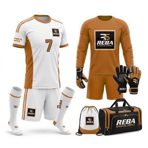 Professional Football Soccer Set Jersey Shorts <b>Socks</b> Custom Team Uniform Durable Sportswear Kit - Product Image 1