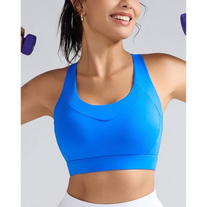Soutien-gorge de sport Solid Trader à bretelles réglables, haute performance, rembourrage amovible, confortable pour la gym, l'entraînement et le fitness, coupe courte - Product Image 3