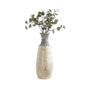 Modern Mosaic <b>MOP</b> Vase Decorative Handmade Contemporary <b>Floor</b> Vase - Product Image 2