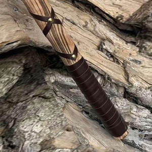 Hacha Tradicional Estilo Vikingo, Hecha a Mano con Mango de Madera, Herramienta para Acampar al Aire Libre y Trabajos en Madera, Decoración Nórdica, Regalo para Coleccionistas - Product Image 6