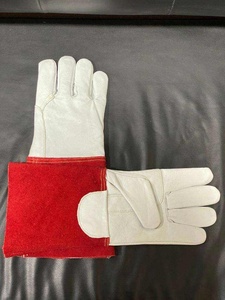 Welding <b>Gloves</b> Leather Waterproof Anti-Vibration Palm Protection Multi-Functional Wear-Resistant Silicone-Free - Product Image 5