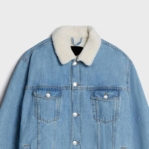 Veste en jean décontractée pour adolescents, style streetwear, coupe ajustée et coupe classique, couleur résistante, grande flexibilité et confort - Product Image 4