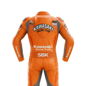 Chaqueta de Motociclismo Alex Lowes WSBK, Personalizada Rawasaki, de Cuero de Canguro, con Certificación MotoCP CE, Chaqueta Profesional para Hombre - Product Image 2