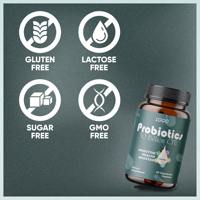 Capsules de Mélange Probiotique Premium 60 Milliards d'UFC Complément Alimentaire pour Adultes - Soutien Immunitaire Biologique Usine de Marque Privée