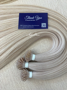 Extensions de cheveux naturels vierges vietnamiens à pointe kératine, 100 % naturels, trame unique, sans nœuds, cuticules intactes, directement de l'usine - Product Image 2