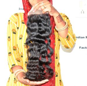 Extensiones de cabello humano virgen indio de calidad superior 100%, rizado, grado máquina, doble trama, color natural negro, proveedor al por mayor - Product Image 5