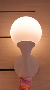 Modern E26 Glass Wall Lamp with Round Shade Bedside Wall Light Indoor Lighting Fixture OEM ODM Factory Made Vietnam - Product Image 3