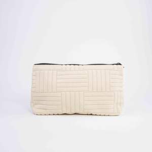 ISO BSCI Factory's Multifunctional Cosmetic Terry <b>Bag</b> <b>Zipper</b> Closure Case Organized Makeup <b>Storage</b> Logo Pattern Signature Style - Product Image 1