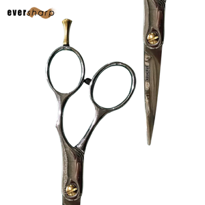 Ciseaux de coiffure japonais droits en acier inoxydable 4034 pour droitiers, finition miroir, lame convexe, poignée ergonomique, pointe affûtée - Product Image 4