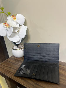 Nouveau portefeuille de sculpture d'outillage à la main en cuir à deux volets portefeuilles floraux en cuir repoussé conception de tournesol pour le portefeuille en cuir véritable des femmes - Product Image 5