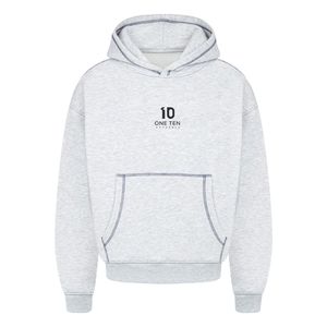 เสื้อฮู้ดดี้ผู้ชายแบบมีสีตัดกัน ผ้าฝ้ายพรีเมียมเนื้อนุ่ม สวมใส่สบาย สไตล์ลำลอง สตรีทแวร์ รับผลิตแบบ OEM ODM - Product Image 1